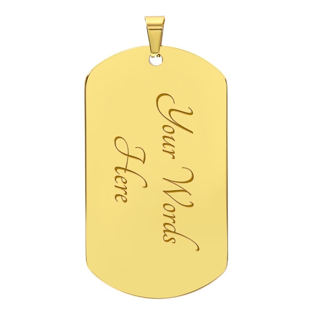 To the World's Best Dad - Dog Tag