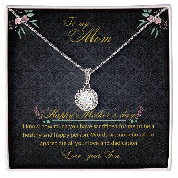 To Mom from Son - Round pendant