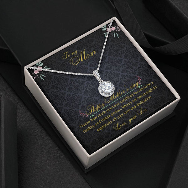 To Mom from Son - Round pendant