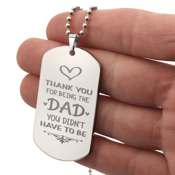 To Dad - Thank You - custom engraving