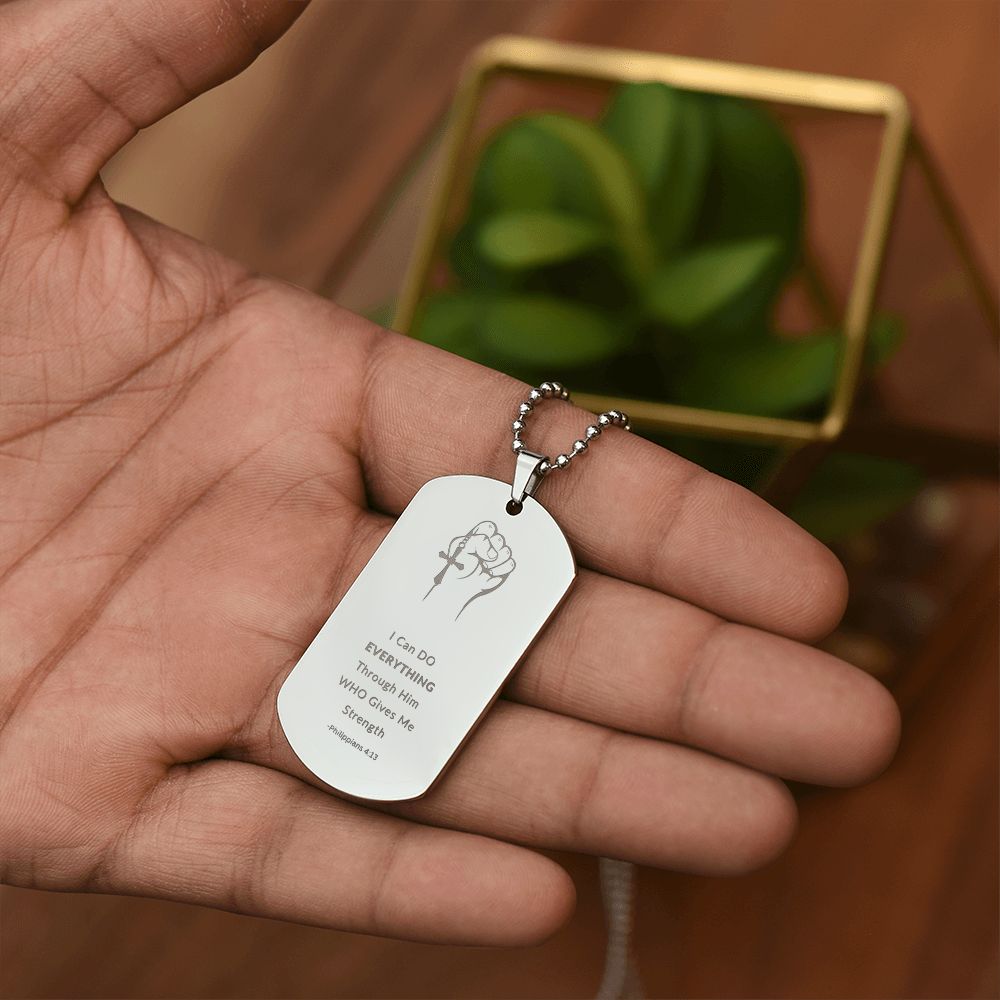 Dog Tag - god give me strenght