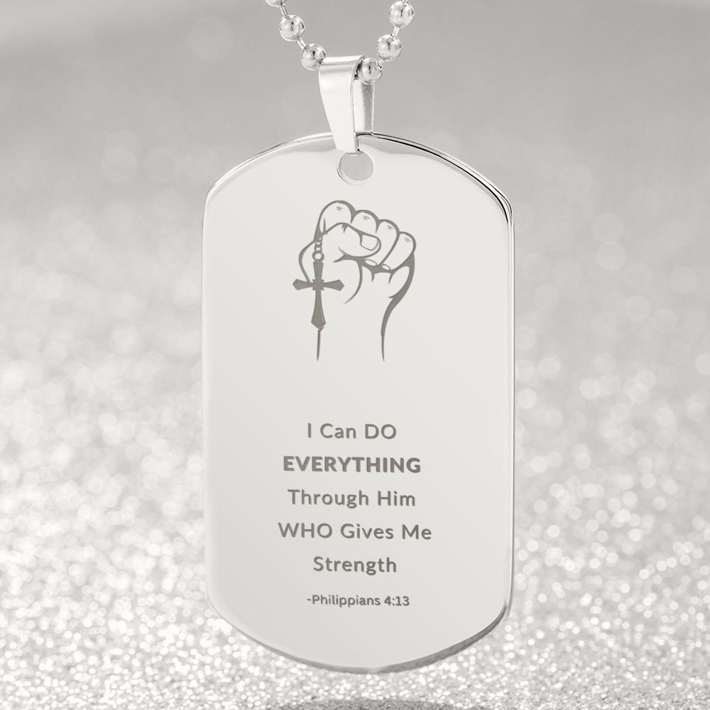 Dog Tag - god give me strenght