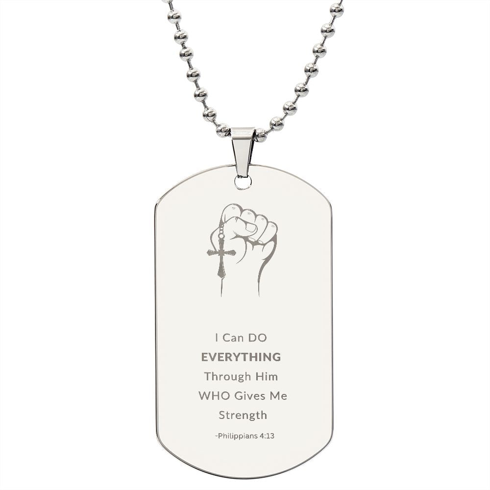 Dog Tag - god give me strenght