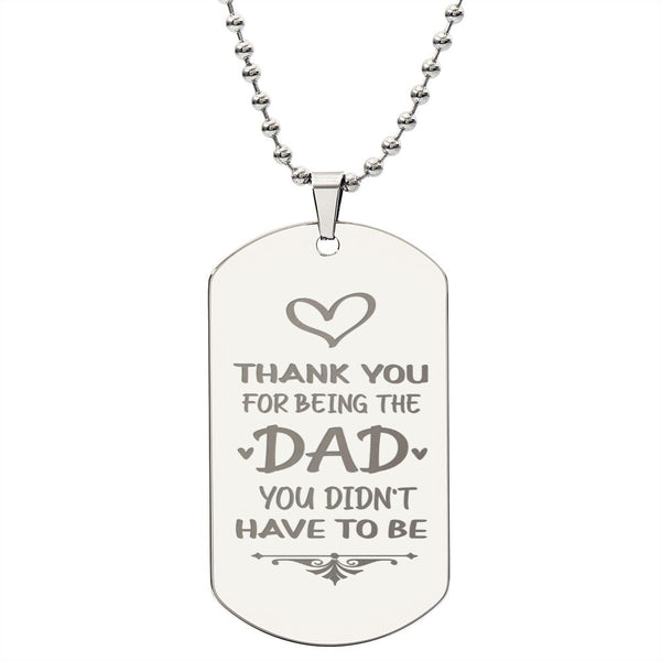 To Dad - Thank You - custom engraving