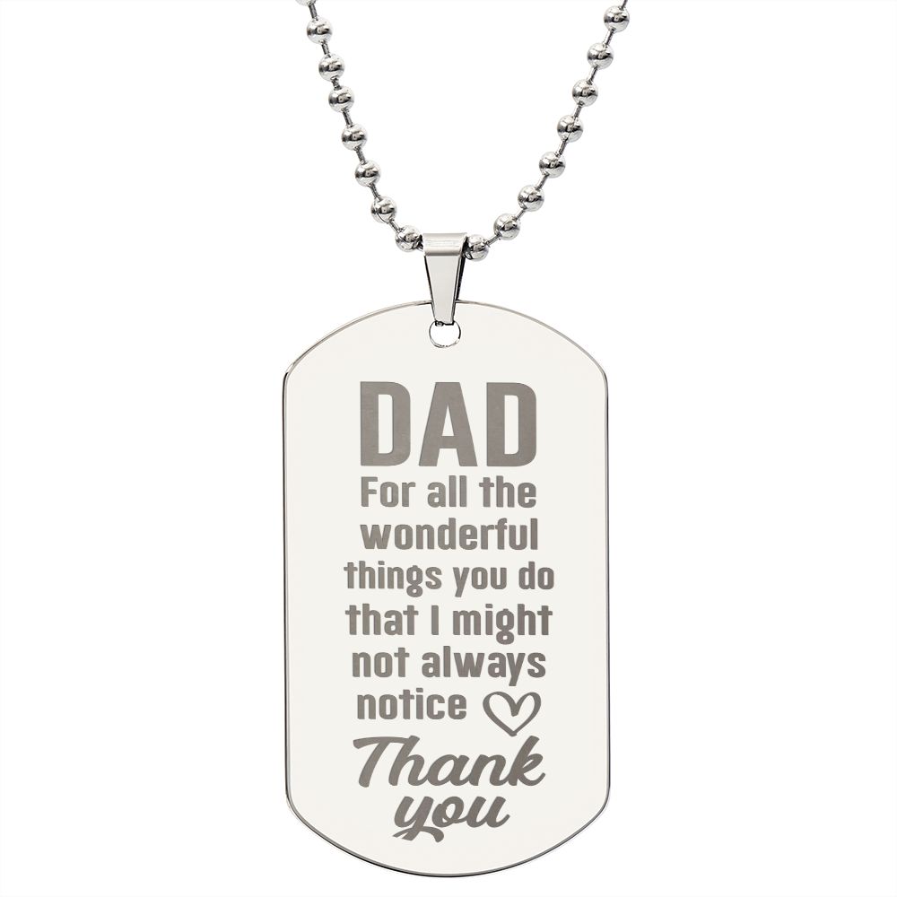 To Dad - wonderful things you do