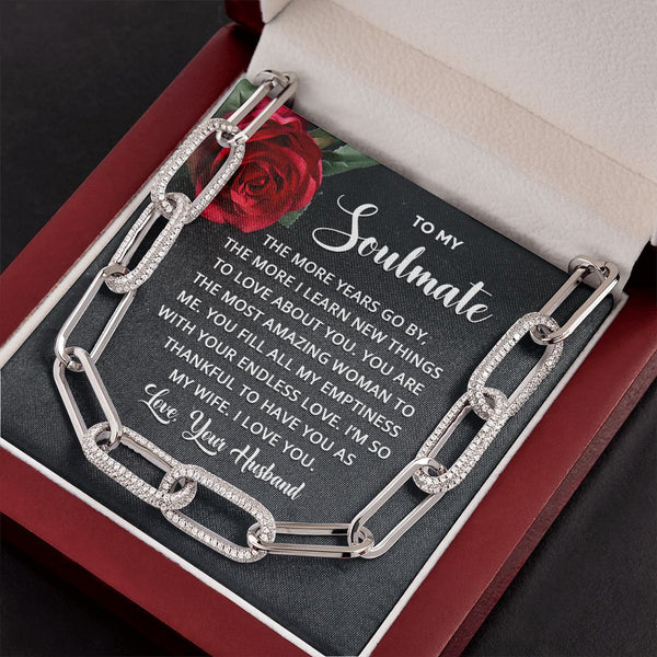 To My Soulmate - Forever Linked Necklace