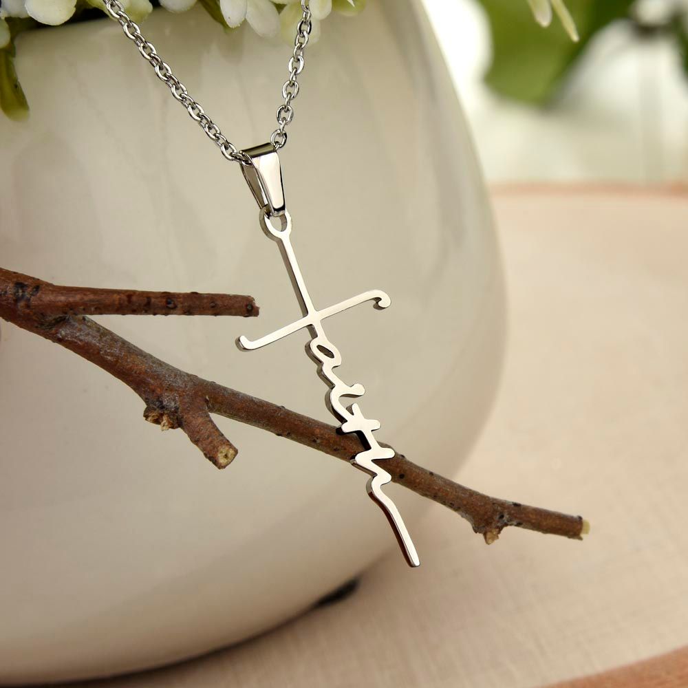 Faith Cross Necklace - makes it possible