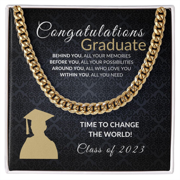 Change the world Graduate - Blk