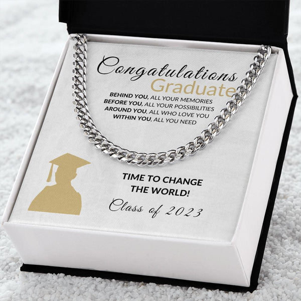 Change the world Graduate - White