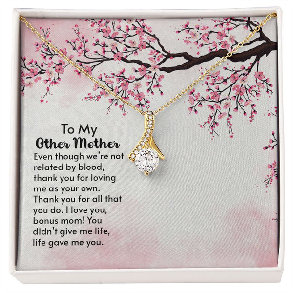 To My Other Mother - ribbon shaped pendant