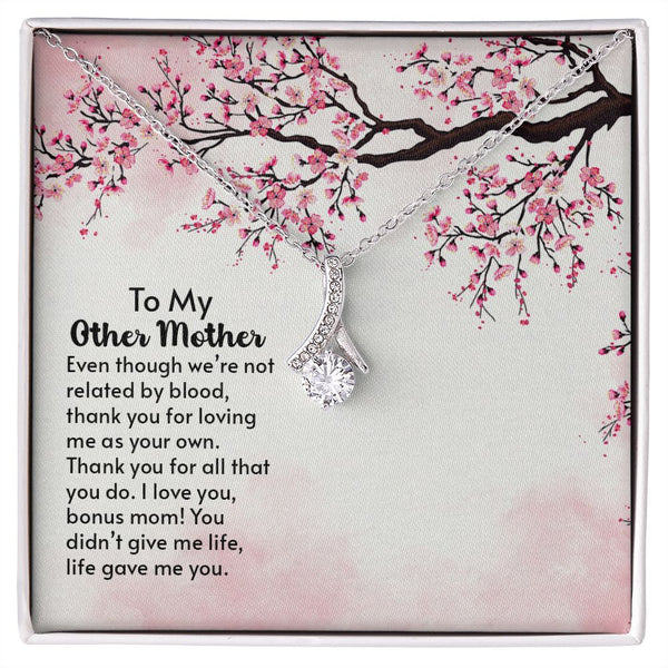 To My Other Mother - ribbon shaped pendant