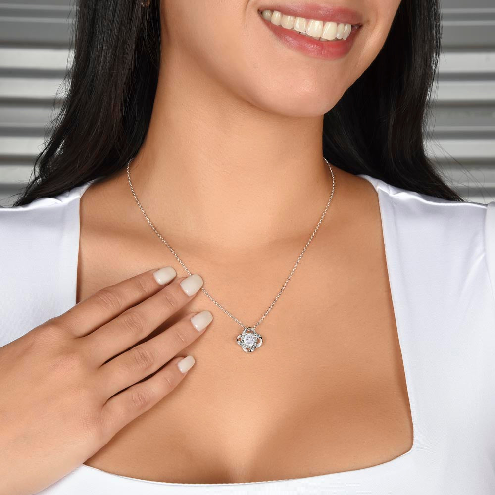 To the Best Mom in the world - Love Knot Necklace