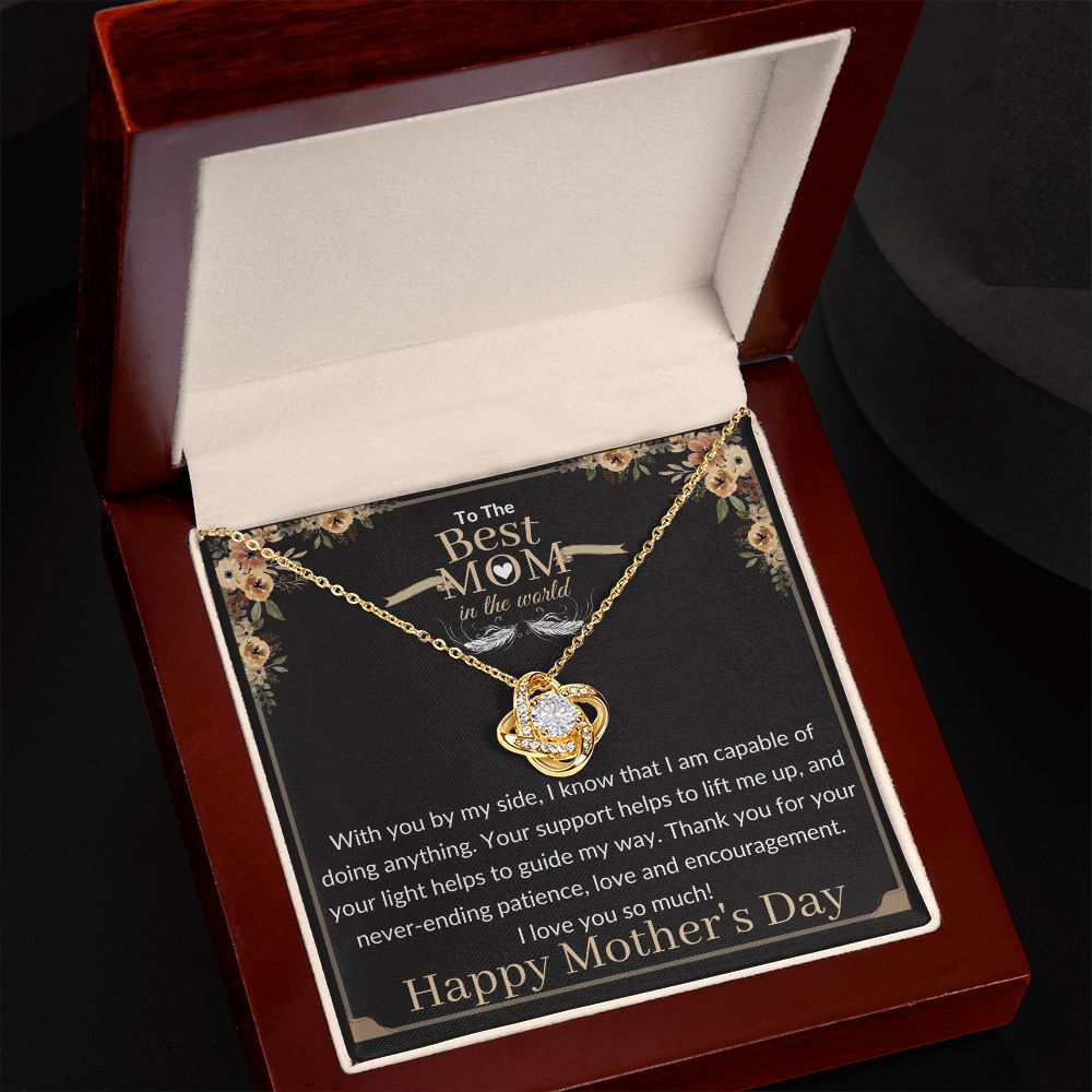 To the Best Mom in the world - Love Knot Necklace