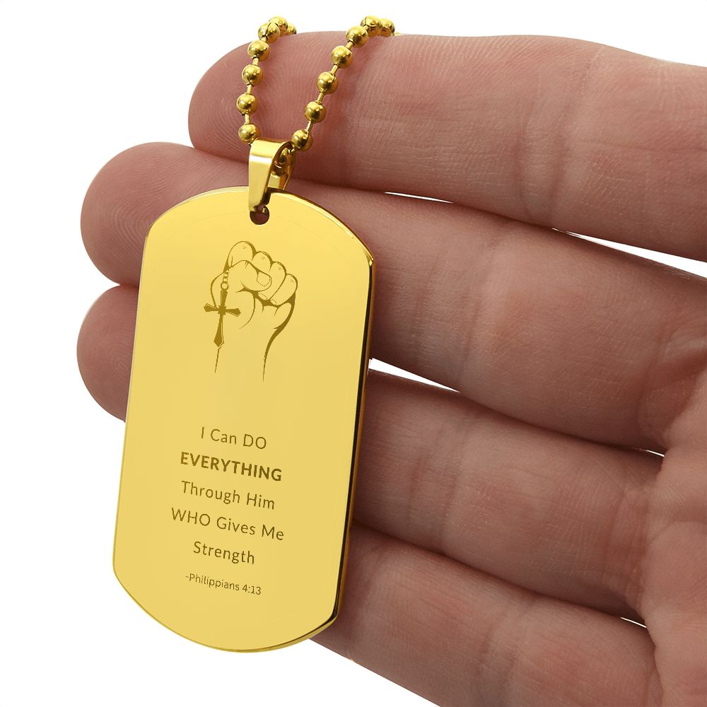 Dog Tag - god give me strenght