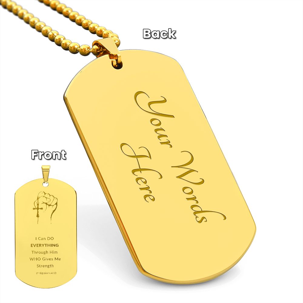 Dog Tag - god give me strenght