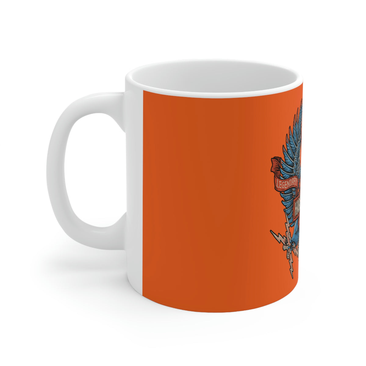 Harley Davidson Color Eagle - Ceramic Mug 11oz - Orange