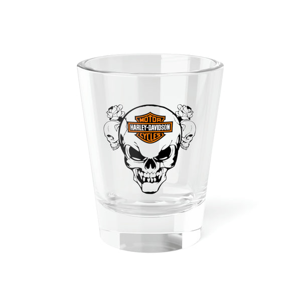 Harley Davidson Skull Shot Glass, 1.5oz