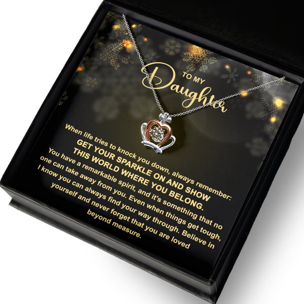 GB_Crown Necklace - To My Daughter -get your sparkle on