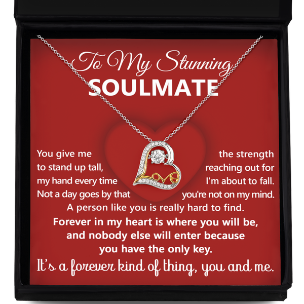 GB_Dancing Love Heart Necklace - It's a forever kind of thing - You and Me