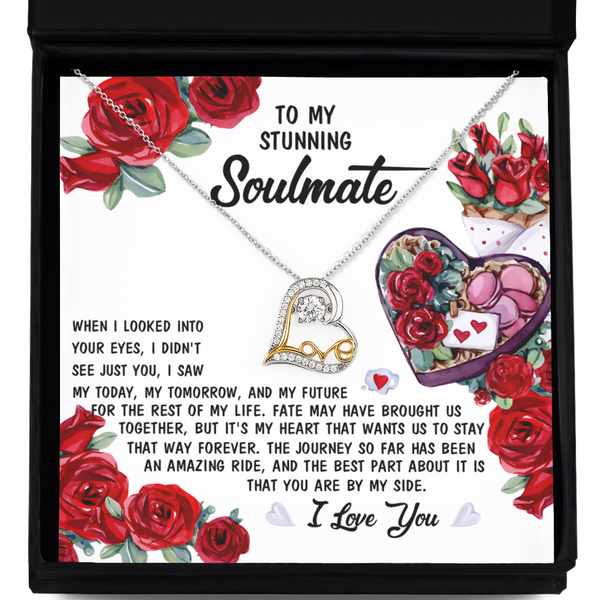 GB_Dancing Love Heart Necklace - My Today, tomorrow and My Future