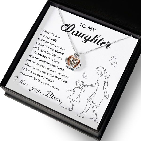 GB_Crown Necklace to my Daughter What my Heart Sounded like