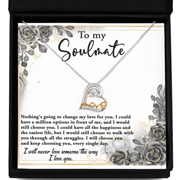 GB_Dancing Love Heart Necklace - Nothing's going to change my love for you!!