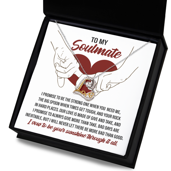 GB_Dancing Love Heart Necklace I Vow to be your Sunshine Through it All