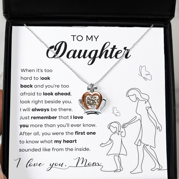 GB_Crown Necklace to my Daughter What my Heart Sounded like