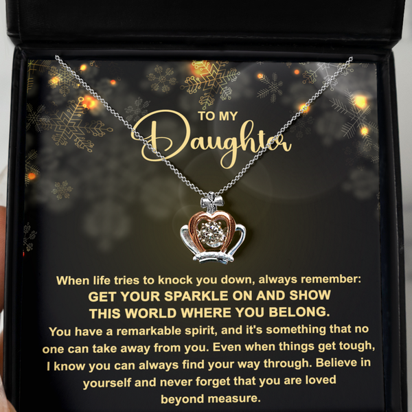 GB_Crown Necklace - To My Daughter -get your sparkle on