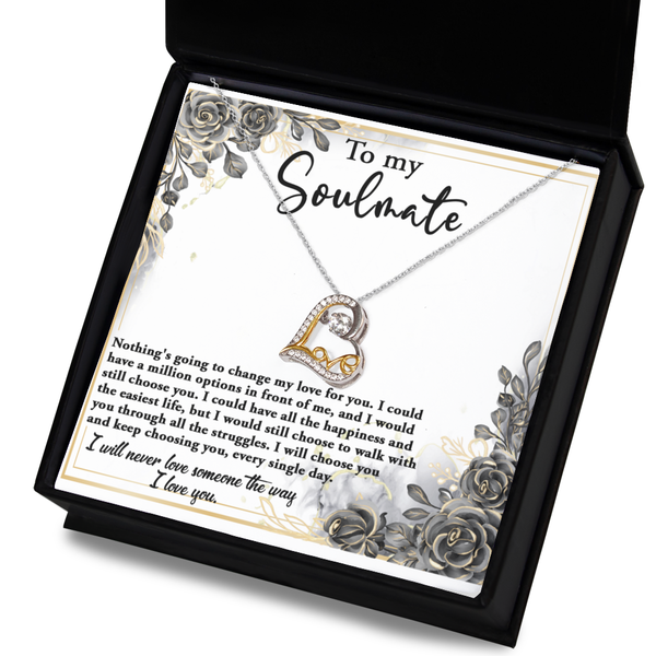 GB_Dancing Love Heart Necklace - Nothing's going to change my love for you!!