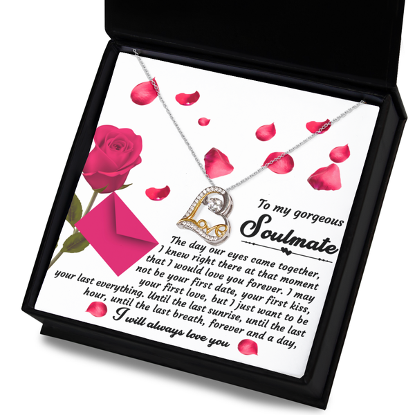 GB_Dancing Love Heart Necklace - I will love you until the last breath I take