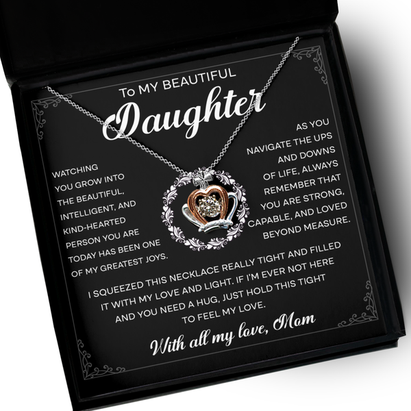 GB_Crown Necklace to my Beautiful Daughter Hold this tight