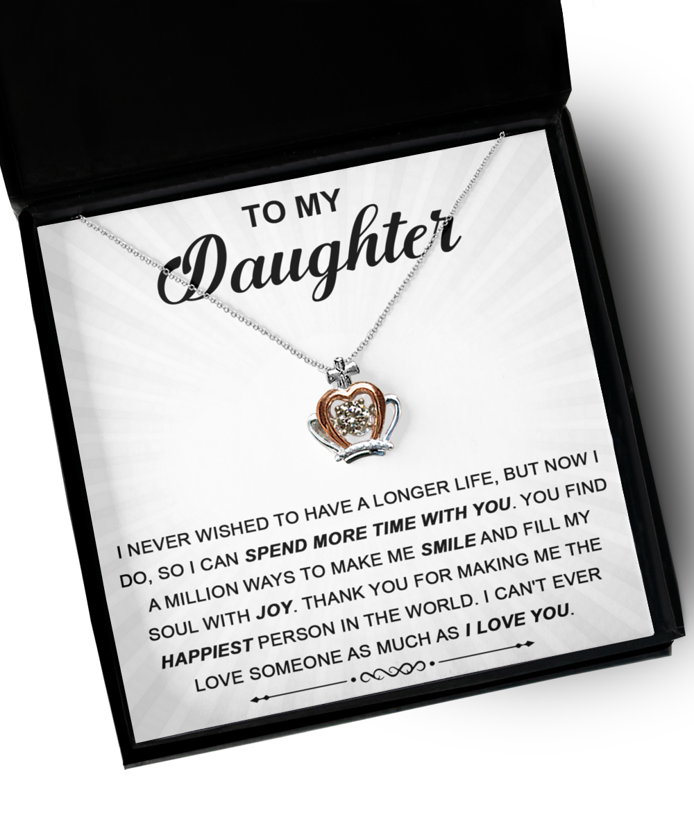 GB_Crown Necklace to my Daughter you make me the happiest person in the world