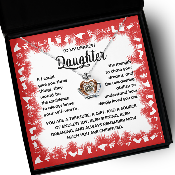 GB_Crown Necklace - To my dearest daughter - treasure, gift and joy