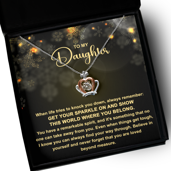 GB_Crown Necklace - To My Daughter -get your sparkle on