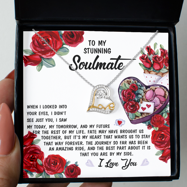 GB_Dancing Love Heart Necklace - My Today, tomorrow and My Future