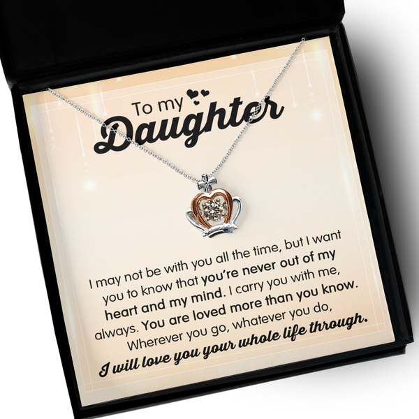 GB_Crown Necklace to my Daughter I carry you with me all the time